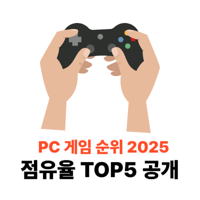 pc게임 순위 2025 점유율 TOP5 공개
