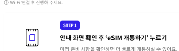 skt esim 셀프 교체 요금제 개통방법 정보